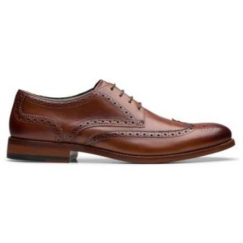 Craft James Tip Leather Brogues – Brown, Mid‑Toned, Lace‑Up