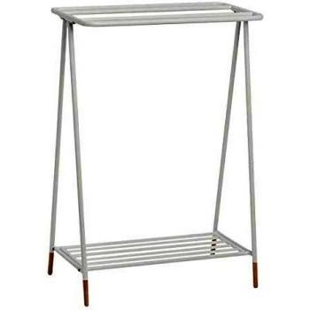 Zeller Handtuchhalter freistehend Metall mit Ablage weiß