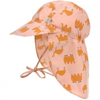 Cappello da sole per bambini con protezione UV rosa cammello