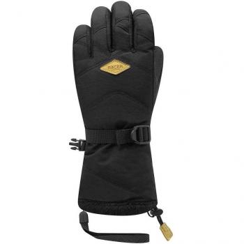 Guantes deportivos Aurore Racer 10 estilo negro y amarillo