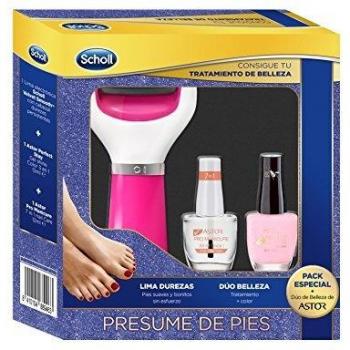 Scholl Diamantcrystal-Fußlima – Rosa/Rot Kombination, bequeme Nagelpflege