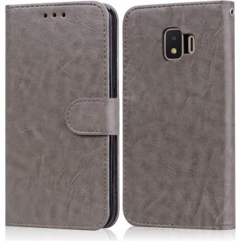 Stilvolle Lederhülle für Samsung J2 J260F
