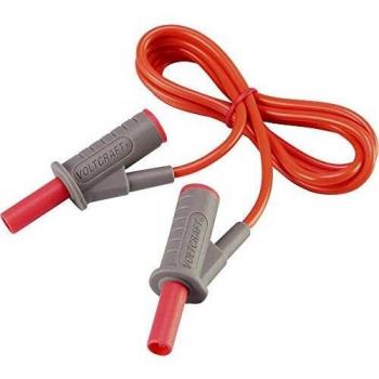 Safety Test Lead with Banana Plugs 1.00 m Red