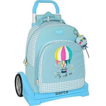 Mochila Evolution Reciclable Blackfit8 Fly with Me con carro de Safta