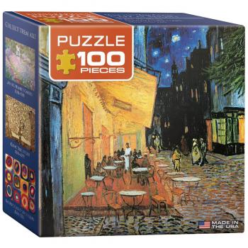 Puzzle mini Café la nuit van Gogh (100 pièces)