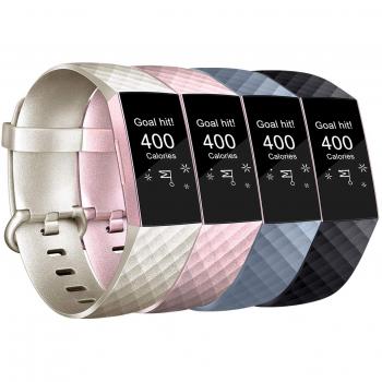 AK Kompatibles Band für Fitbit Charge 3/4 (Black)