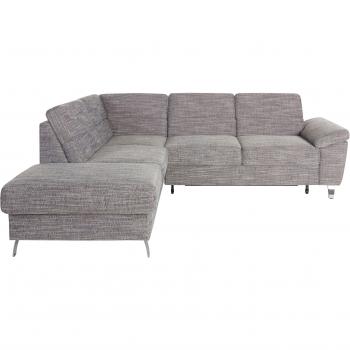 Ecksofa SIT & MORE “Sorano” – L‑Form, grau, 249 cm breit