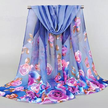 Arabic Rose Print Hijab