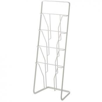 Yamazaki Tower‑Zeitschriftenständer 6512 – weiß, 25 × 18 × 71 cm