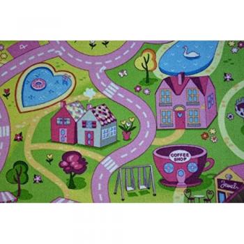 Sweet Town Rosa: Tappeto Circolare 150 cm