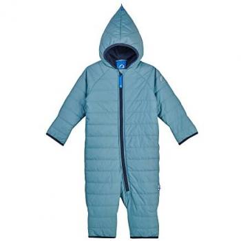 Wattierter Baby Stepp-Overall PIKKU VANU in smoke blue/navy, Größe 60-70