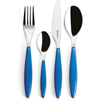 Guzzini Feeling 23000076 24-Item Blue Dining Cutlery Set