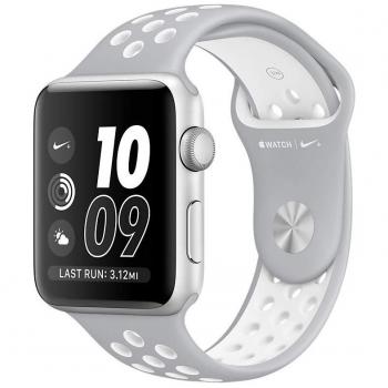Reloj Deportivo Apple S2 Nike en Plata y Blanco