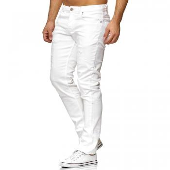 Tazzio Men's Slim Fit Destroyed Look Stretch Jeans Hose Denim
