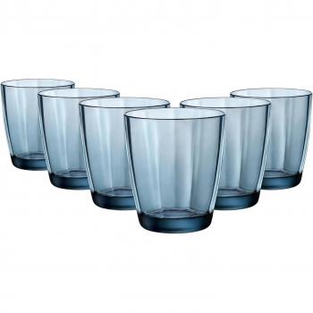 Bicchiere Bordi Luminosi Pulsar 390 ml, Colore Blu – 6 Unità