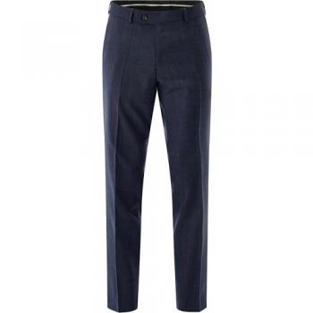 Carl Gross Herren Hose blau Schurwolle – Business-Look
