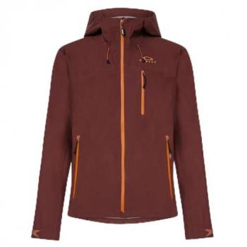 Giacca con cappuccio Oakley Element Ultra Shell 2.0 marrone scuro/arancio