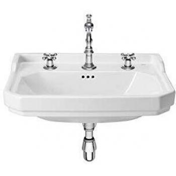 Lavabo Carmen 3 Trous Porcelaine Murale 65 x 48 x 22,5 cm Blanc