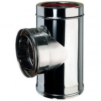 Tee Inox 90 Gradi 80 mm (Doppio Passaggio)