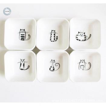 Cute Cat Small Plate Set