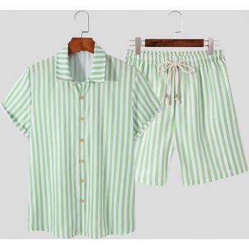 Traje Hawaiano de Rayas para Hombre
