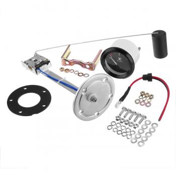 Jauge de niveau de carburant automobile 52mm 2 universelle avec capteur, 12V, LED blanche, jante noire