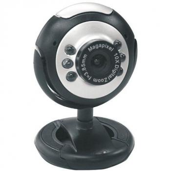 Dynamode M-1100M USB Webcam (2MP, Black/Silver)