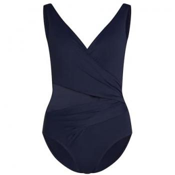 Maillot de bain Shaping Shell Mesh Bleu Nuit