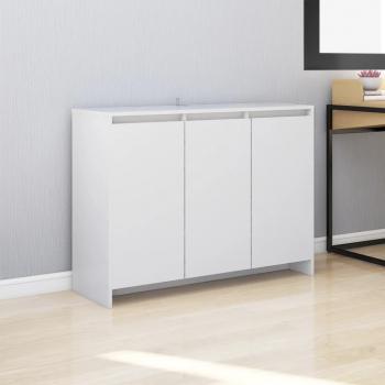 VidaXL Engineered Wood Sideboard, White, 102 cm x 33 cm x 75 cm
