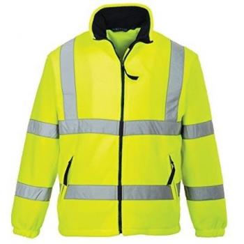 Portwest Hi-Vis Mesh Lined Fleece, Size: S, Colour: Yellow, F300YERS