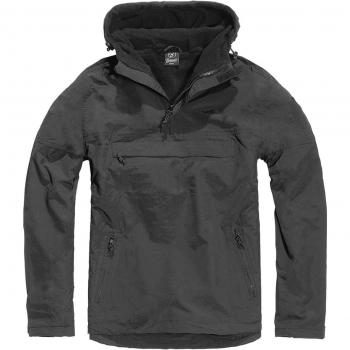 Brandit Fleece Pull Over Windbreaker Schwarz M