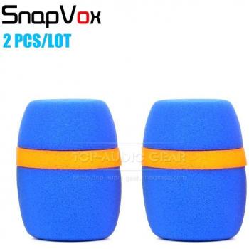 2PCS Windproof Microphone Foam Cover for Blue Raspberry
