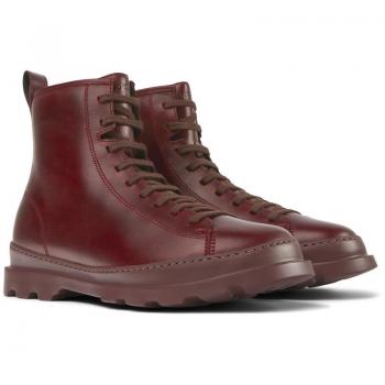 CAMPER Botines Brutos en Piel de Hombre Talla 44, Color Burdeos