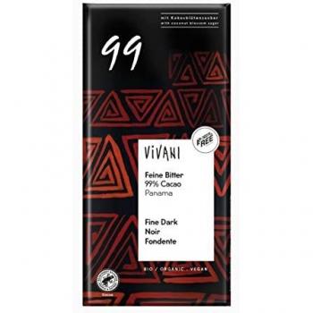 VIVANI ORGANIC 99% CACAO DARK CHOCOLATE