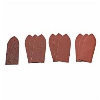 Draper 99259 10 Assorted Hook & Loop Sanding Sheets 32 x 92mm