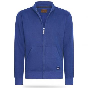Cappuccino Italia – T-shirt Fleece avec Fermeture Éclair Hommes, Bleu, Large