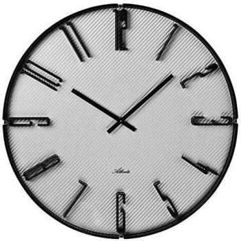 Atlanta Quarz Wanduhr 4473-4 mit erhabenen Ziffern