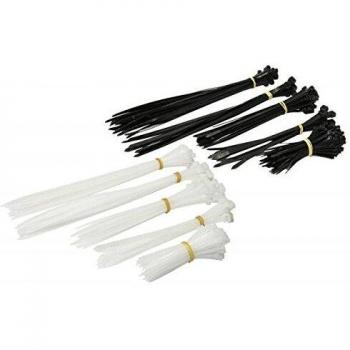 Rolson 60921 500pc Cable Tie Set, White