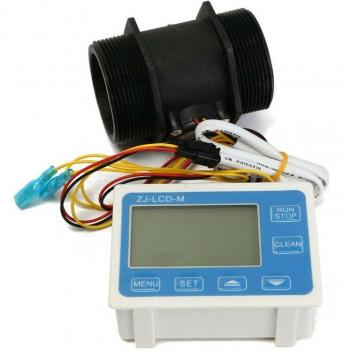 2 Inch Flow Meter with LCD Display for Water 1-9999L/Min