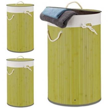 70L Bamboo Laundry Baskets with Lid