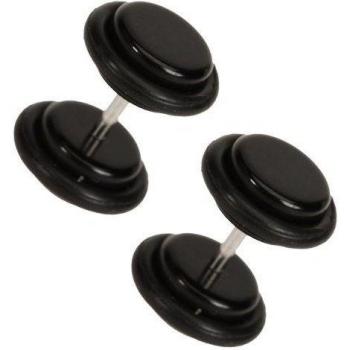 Oído Negro 18G Sodial – Tapon Falso Acrílico