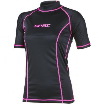 T-Sun Dames T-Shirt met Korte Mouwen Zwart