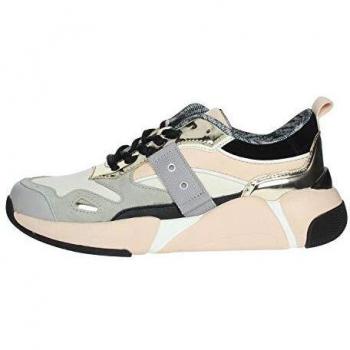 Scarpe sport Monroe con finitura rosa nude e oro, modello 20BU01