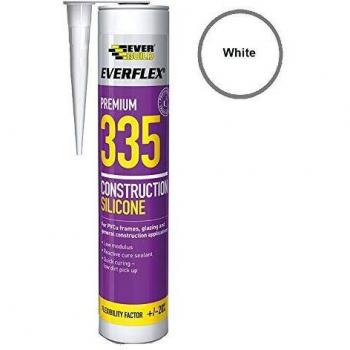 Everbuild SIK 335 Low-Mod Reactive Silicone, White