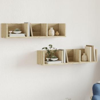 Set of 2 Sonoma Oak Wall Cabinets