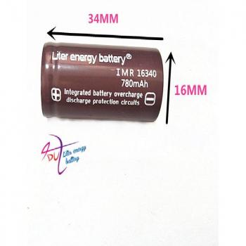 Lithium Rechargeable Battery RCR 123 16340 780mAh 3.7V
