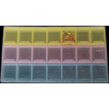 Boîte de Rangement en Plastique 21 Grilles