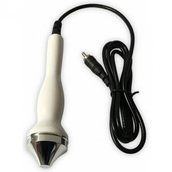 Home Use Ultrasonic Face Probe with Tip and Flat Attachments
