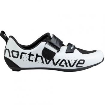 Northwave Tribute Carbon Triathlon Shoes – UK 39 (White/Black)