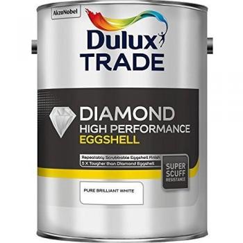 High Performance Eggshell White by Dulux Trade 5L